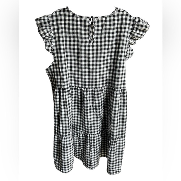 SHEIN Curve Women’s Gingham Ruffle Dress - Picture 2 of 5